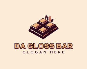 Chocolate Bar Dessert logo design