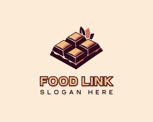 Chocolate Bar Dessert logo design