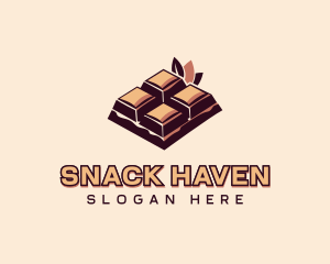 Chocolate Bar Dessert logo design