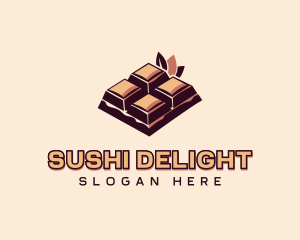 Chocolate Bar Dessert logo design