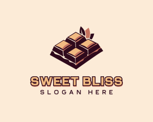 Chocolate Bar Dessert logo design