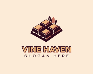 Chocolate Bar Dessert logo design