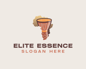 Drummer - Africa Djembe Drum logo design