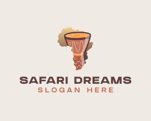 Africa - Africa Djembe Drum logo design