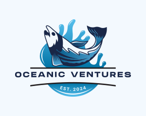 Fish Seafood Aquatic logo design