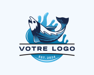 Underwater - Fish Seafood Aquatic logo design