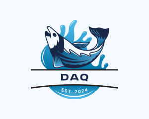 Emblem - Fish Seafood Aquatic logo design