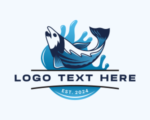 Fisherman - Fish Seafood Aquatic logo design