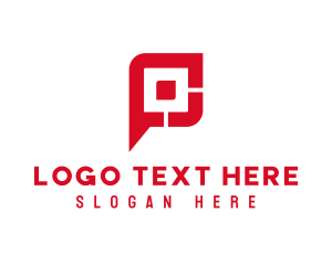 Letter P - Gaming Tech Letter P logo design