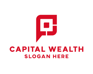 Capital - Gaming Tech Letter P logo design