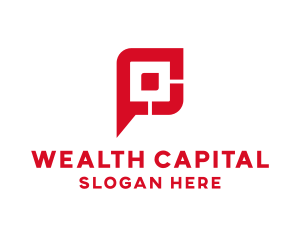 Capital - Gaming Tech Letter P logo design