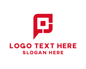 Tech - Gaming Tech Letter P logo design