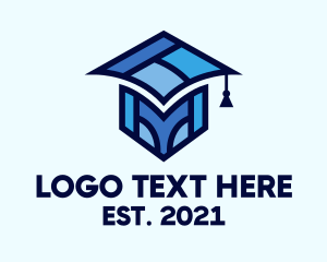 University - Academy School Graduation logo design
