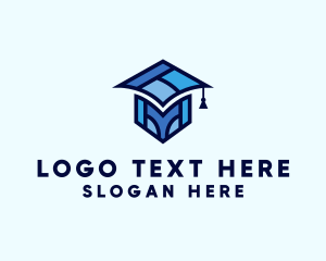 Online Learning - Academy School Graduation logo design