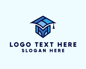 Graduation Hat - Academy School Graduation logo design