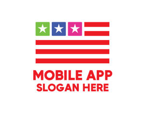 USA Flag App Logo