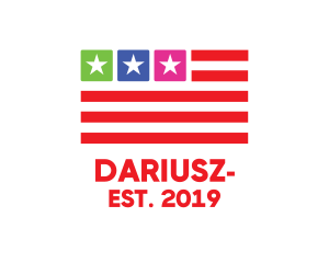 States - USA Flag App logo design