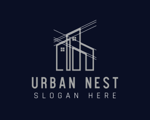 Apartment - Home Apartment Planning logo design