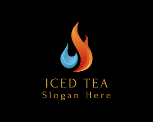 Ice Fire Cooling logo design