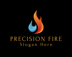 Ice Fire Cooling logo design