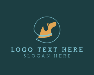 Basset Hound - Pet Dog Training Leash logo design