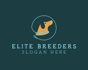 Pet Dog Training Leash logo design