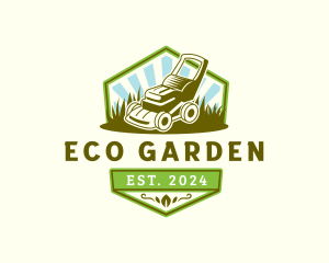 Greenery - Lawn Mower Grass Cutter logo design