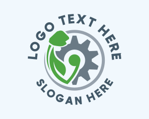Global - Eco Mechanical Gear logo design