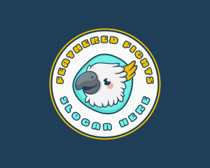 Cute Cockatoo Bird logo design