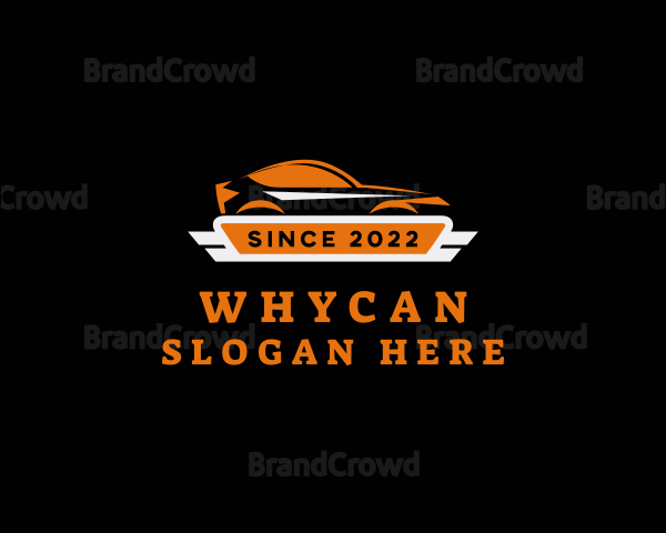 Supercar Vehicle Racing Logo