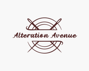 Needle Garment Alteration logo design