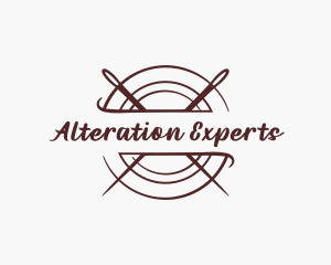 Needle Garment Alteration logo design