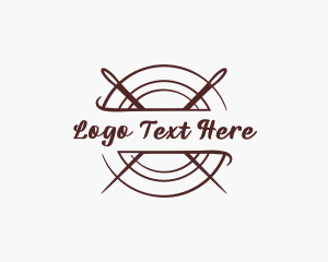 Weaving - Needle Garment Alteration logo design