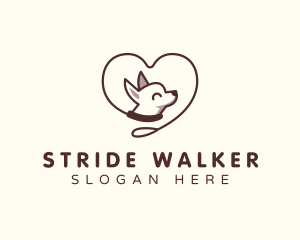 Walker - Chihuahua Dog Leash logo design