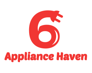 Appliances - Red Six Plug logo design