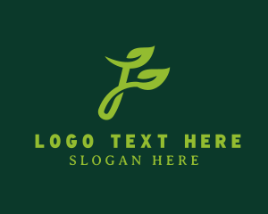 Organic Vegan Letter L Logo