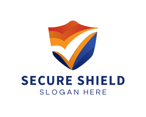 Antivirus - Security Check Shield logo design