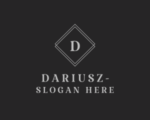 Serif Diamond Shape Logo