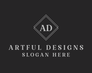 Serif Diamond Shape logo design