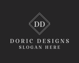 Serif Diamond Shape logo design