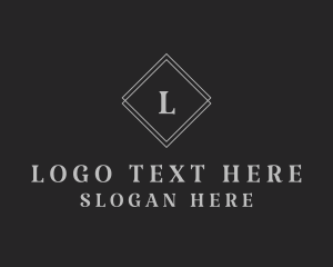 Serif Diamond Shape Letter logo design