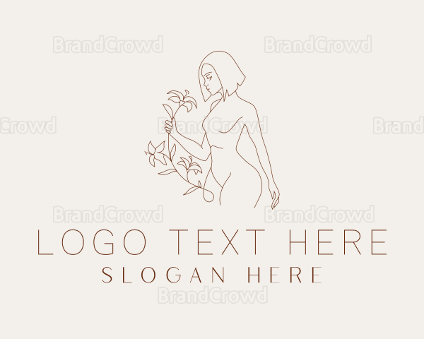 Floral Beauty Model Logo