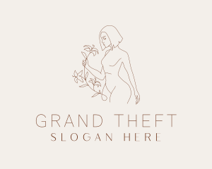 Sexy - Floral Beauty Model logo design