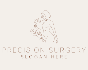 Floral Beauty Model logo design