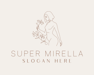 Body - Floral Beauty Model logo design