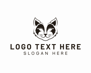 Clowder - Cat Feline Pet logo design