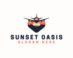 Airplane Tourism Travel logo design