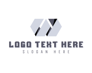 Modern Professional Origami Letter W Logo