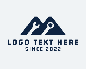 Factory - Construction Tool Mountain logo design