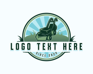 Gardening - Mower Gardening Landscaping logo design